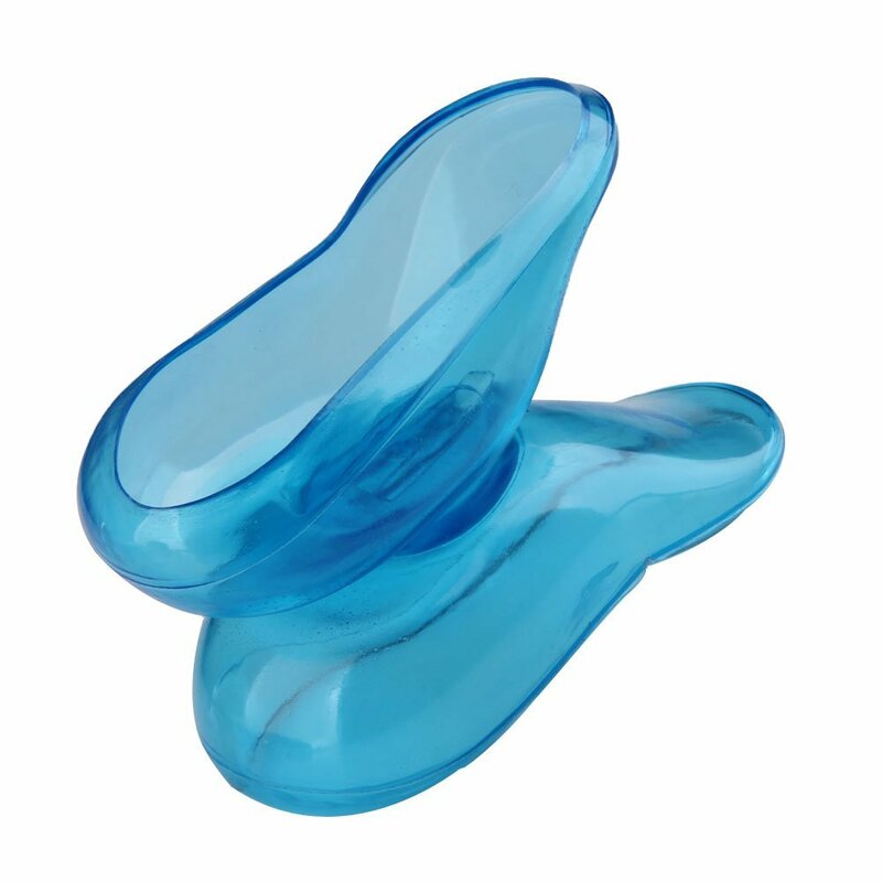 2 buah penutup telinga silikon bening biru pelindung pewarna rambut melindungi warna Salon