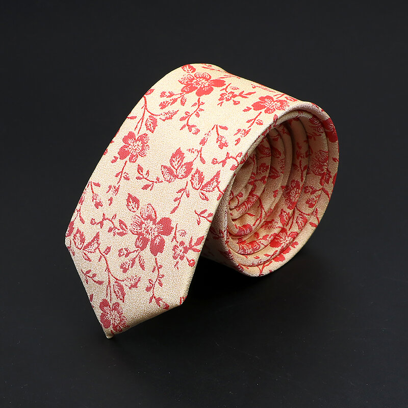 26 style męskie żakardowe nowości krawaty obcisła, w kwiaty Paisley paski krawat biznes wąskie do koszuli garnituru odzież na co dzień akcesoria