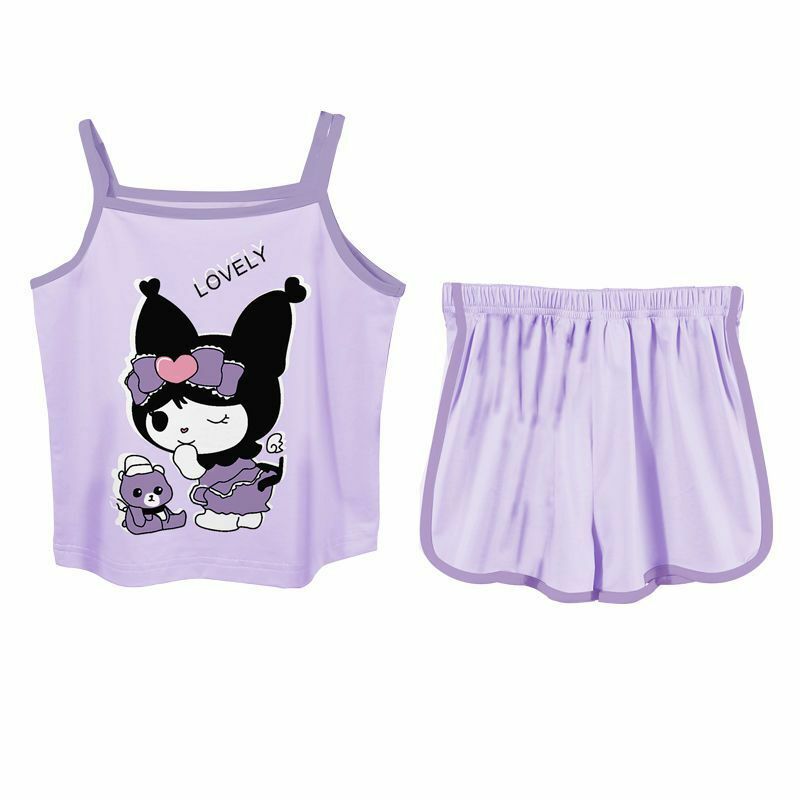 Baby Pajamas Sets Child Pajamas Toddler Summer Sleeveless Baby Nightwear Pyjamas Kids Cartoon Homewear Clothes