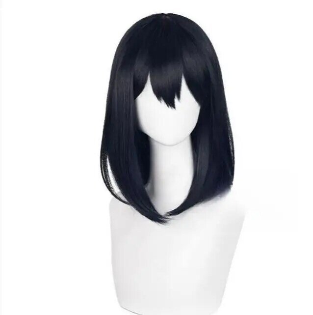 Shimizu Kiyoko peluca sintética de fibra, pelo largo negro, Cosplay de Anime, Haikyuu