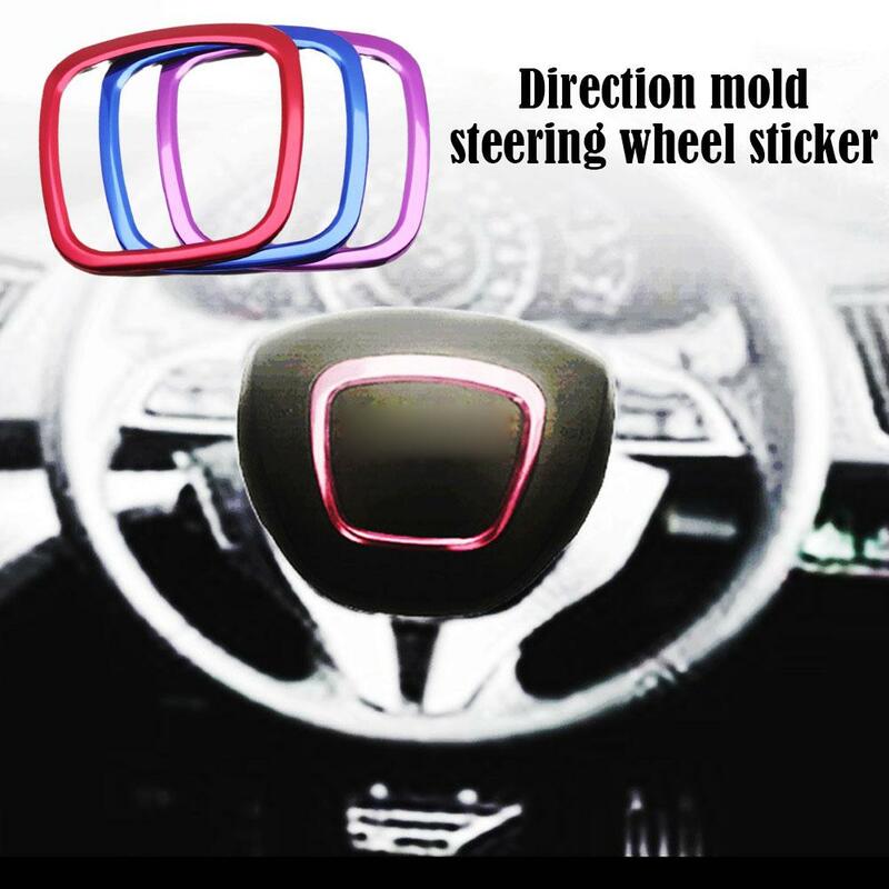 Car Styling Steering Wheel Center Logo Covers Stickers Trim For Audi A4 B6 B7 B8 A6 C6 A5 Q7 Q5 A3 Interior Accessories