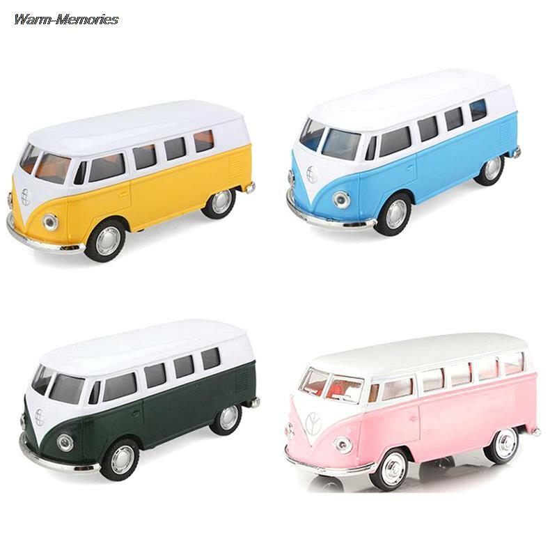 1:32 Pull Back Car Models Bus Alloy Diecasts Toy Metal Vehicles Classical Buses Pull Back Collectable Toys For Children Gifts