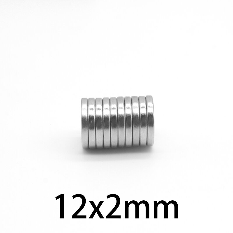 10/20/50/100/150/200PCS 12x2mm N35 Disc Rare Earth Neodymium Magnet 12*2 mm Round Permanent Magnet 12x2 Strong Powerful Magnets