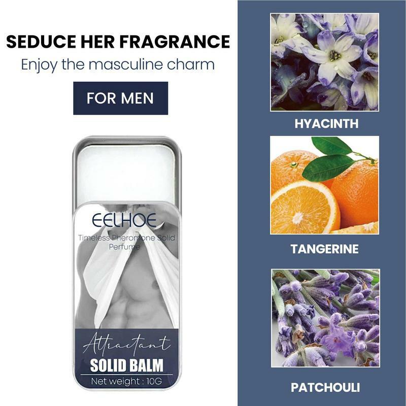 Men And Women Pheromone Cologne Solid Perfume Long-lasting Natural Fragrance Deodorant Portable Pocket Fragrance Balm Gift