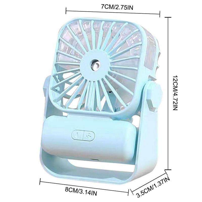 Миниатюрный портативный Перезаряжаемый Персональный вентилятор, маленький карманный USB-вентилятор с тремя скоростями ветра, для пляжа, кемпинга, пикника, путешествий