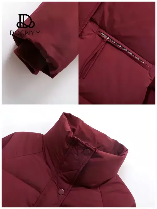 Женская куртка, новинка 2023, одежда с хлопковой подкладкой, короткая корейская мода, с воротником-стойкой, утепленная куртка для хлеба, Женское пальто, топы, зима