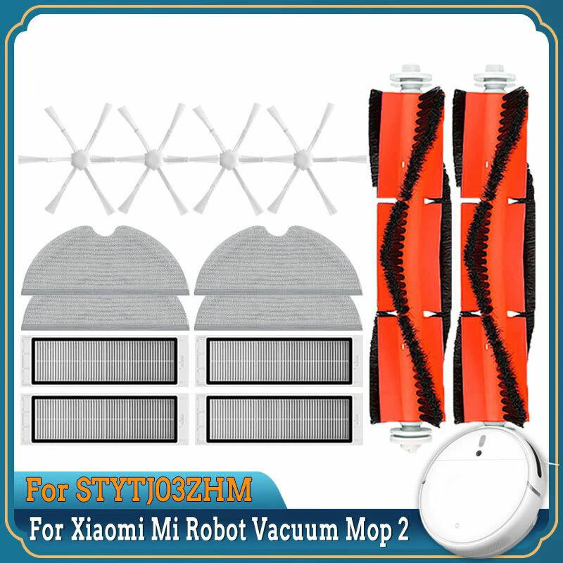 Für Mi Robot Vacuum Mop 2,STYTJ03ZHM,Hepa-Filter,Wischtuch,Mijia Roboter-Staubsauger-Zubehör,Hauptbürste, Seitenbürste, Ersatz-Ersatzteile