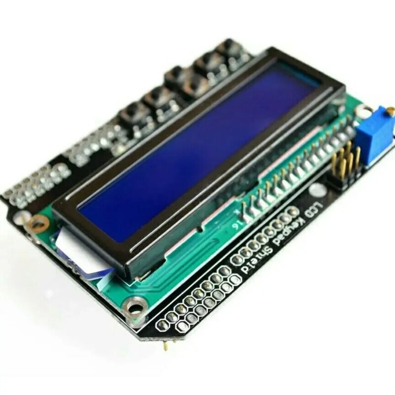Pantalla LCD LCD1602 con escudo de teclado, módulo de pantalla 1602 para arduino ATMEGA328 ATMEGA2560, Raspberry pi ICD 1602