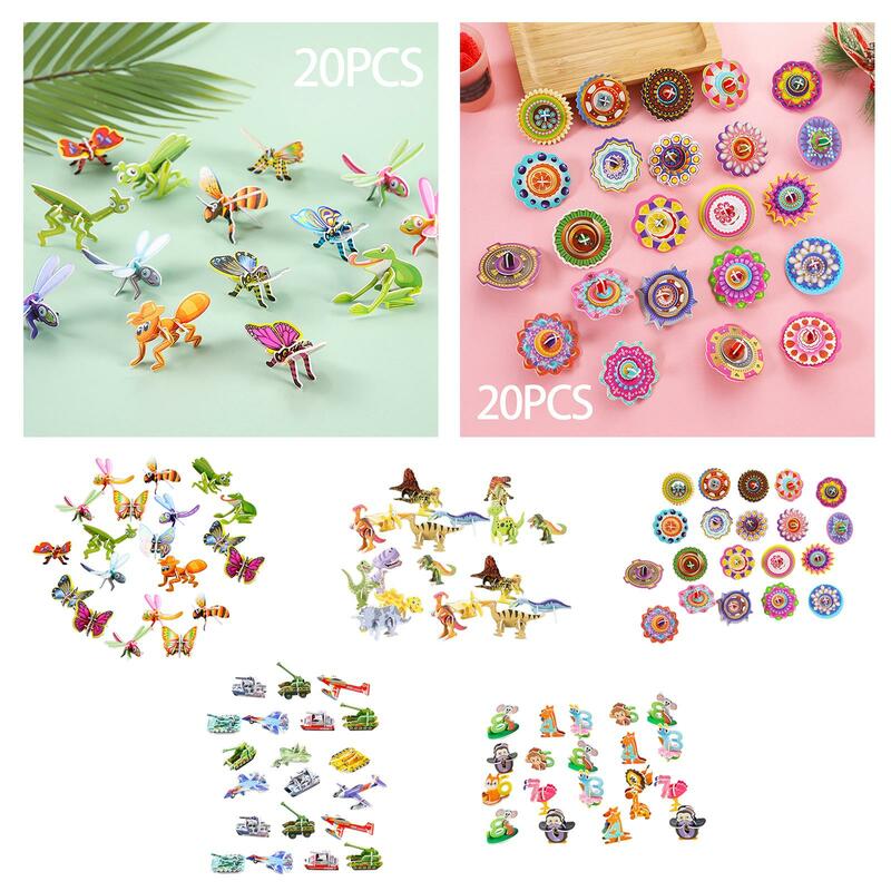 Themed 3D Jigsaw Puzzles Recognition Toy Fine Motor Skill Creativity Imagination for Ages 3 4 5 Year Old Party Favors Babies