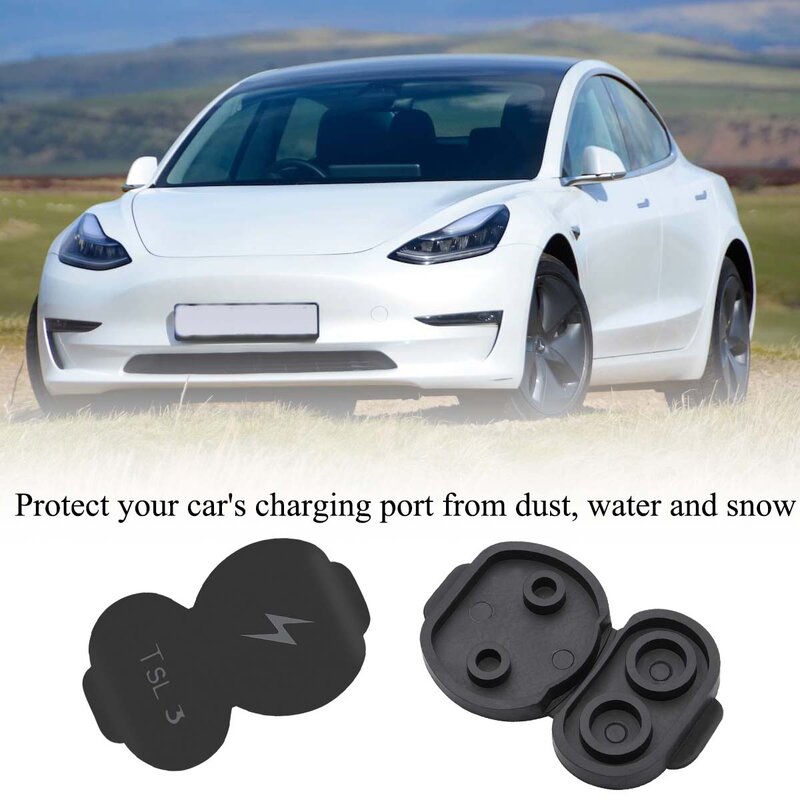Bouchon anti-poussière pour Port de chargement de voiture, couvercle de protection pour Tesla modèle 3 2021 Version américaine