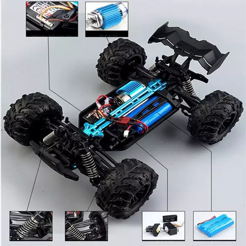 1:16 Scale Large RC Cars 50km/h High Speed RC Cars Toys for Adults and Kids Remote Control Car 2.4G 4WD Off Road Monster Truck
