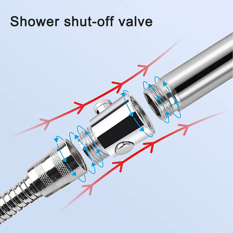 Shut Off Valve Toilet Sprayer Shower Head Hose Bidet Universal Regulator Accessory Button Type Water Pressure Home Control