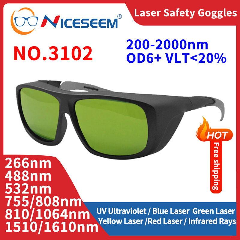 Ochrona przed okularami rentgenowskie okulary ochronne ochrona oczu UV IPI IPL FPV 200-2000nm 1064 532nm usuwanie włosów o wszystkich długościach fali
