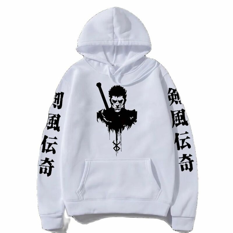 Autumn Fashion Outdoor Sports Clothing Fashion Casual Street Adult Men'S Hoodie Top Loose Version Of Japanese Anime Printing