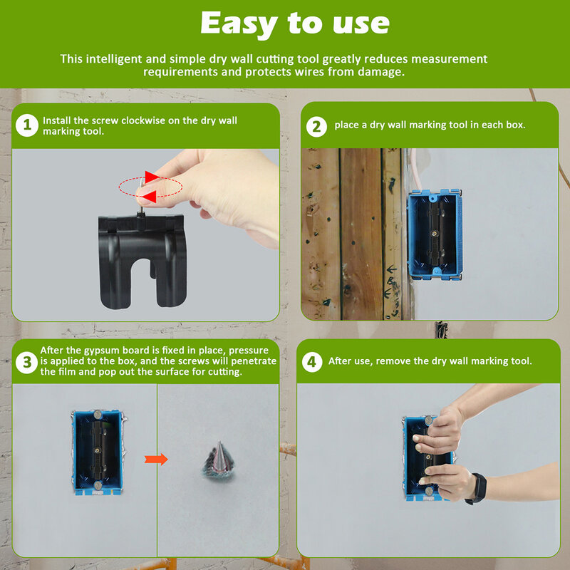 Electrical Outlet Marker Easy Installation Socket Marking Tool For Electrical Box