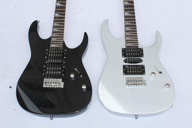 Gitar listrik GR170DX merek Kustom buatan Tiongkok, gitar listrik