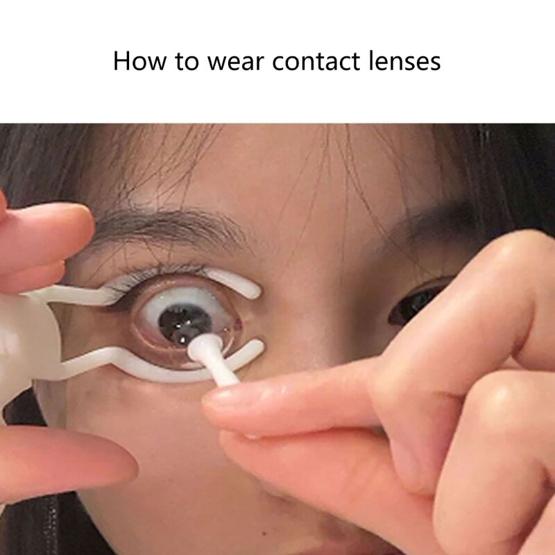Y166 Removedor inserción lentes contacto para mujeres práctico y duradero para lentes contacto