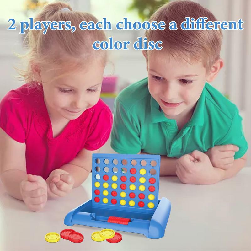 Four In A Row Travel Board Game Fun Toy The Head To Head Game Of Strategy For Kids And Family Picnic Camping Party Travel