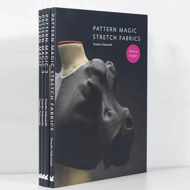 4 Books/Set Tomoko  Pattern Magic Book Volume 1-4 Stretch Fabrics Clothing Cutting Design Teaching Book