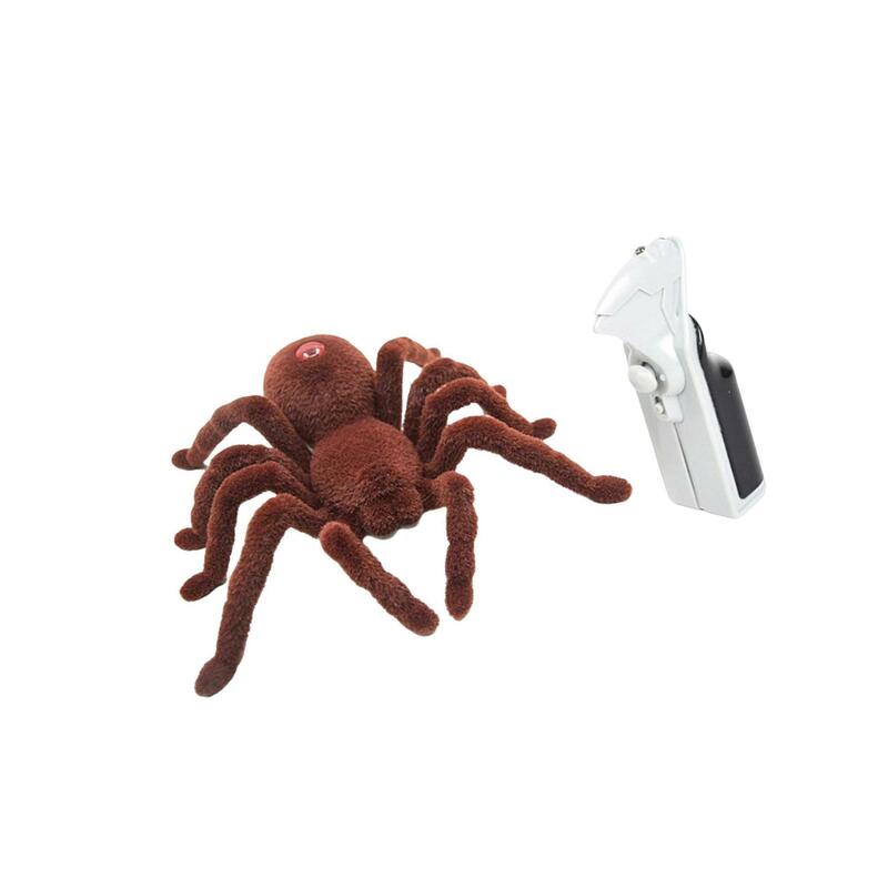 Araña de felpa suave escalofriante con Control remoto, araña infrarroja, regalo D