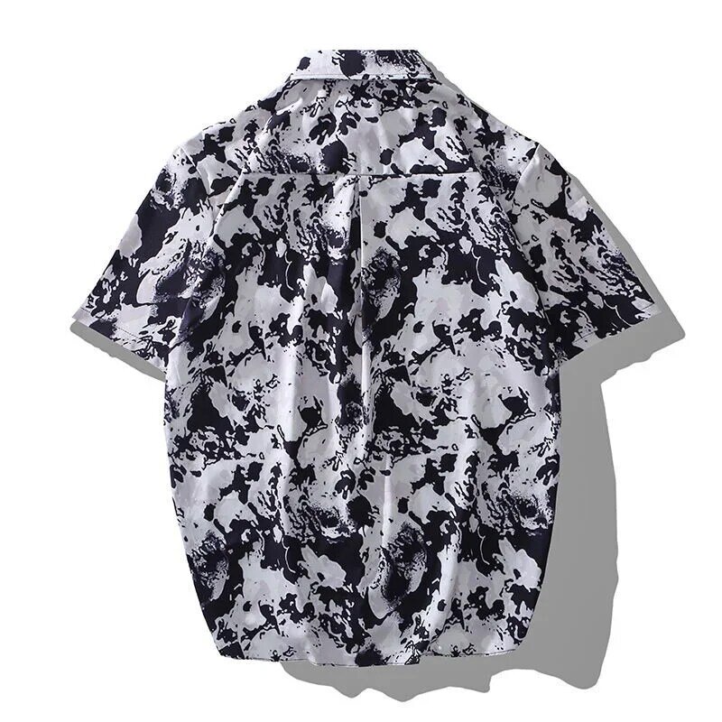 Summer Men's Short Sleeved Shirt Summer Trend Loose Beach Vintage Fashion Shirt Social High Quality Harajuku Clothing Floral Top