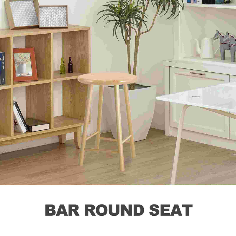 Round Wooden Seat Stool for Kids, Cadeira de bar, Cadeiras Assentos, Cadeiras, Assento, Madeira Shed, Lock, Door Top, Assento Parte, Substituição