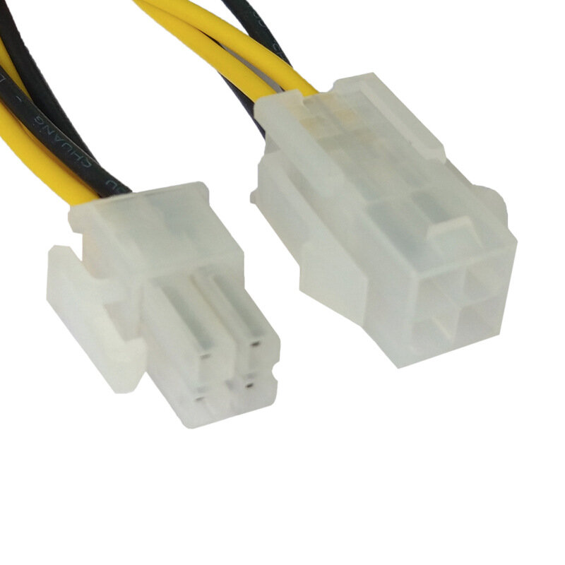 10-100 Stuks 4Pin Male Naar 4 Pin Vrouwelijke Verlengd Lijn Cpu Power Converter Cable Lead Adapter