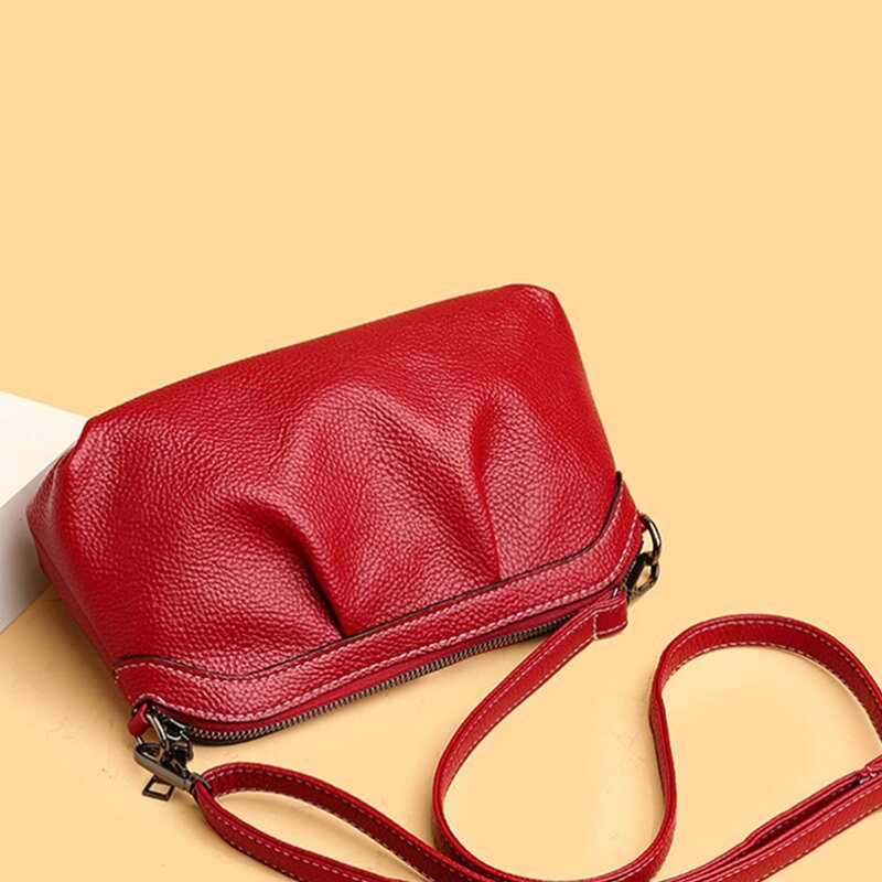 Nuova borsa a tracolla da donna in pelle PU borse Hobos piccole di alta qualità borsa a tracolla da donna Casual quotidiana borse a tracolla con Design arricciato