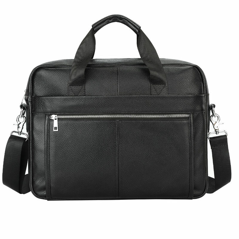 New Luxury Cow Genuine Leather Business Men's Briefcase Male Shoulder Bag Real Leather Men Messenger Bag Tote Computer Bag