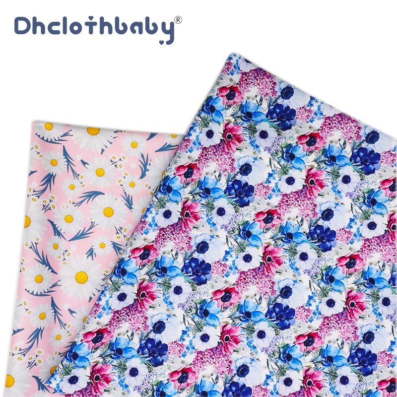 150cm*50cm Printed Florals Animal Sea Polyester Waterproof PUL Fabric For Baby Cloth Diapers Bibs Aprons Reusable Menstrual Pads