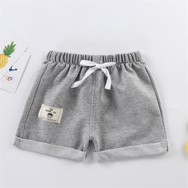 Pantalones cortos para bebé recién nacido de 12M a 5T, informales, sólidos, Verano