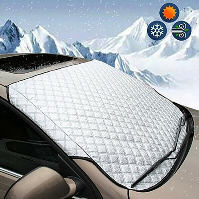 150cm x 70cm universal pára-brisa dianteiro do carro capa de proteção para pára-sol neve gelo inverno verão windshield