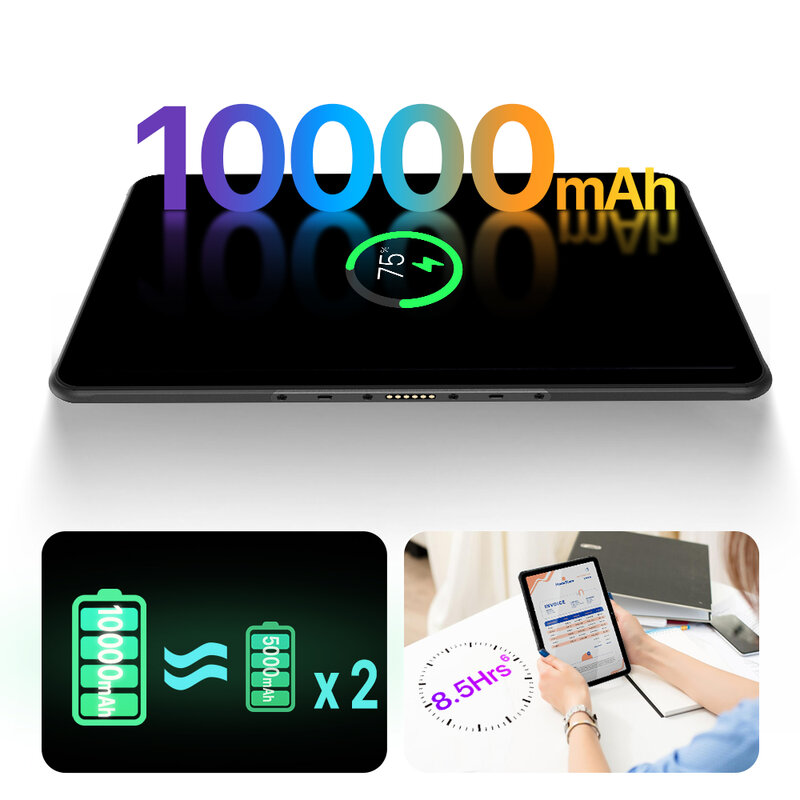 UMIDIGI-Active T1 Robusto Tablet Inteligente, Android 13, Unisoc T616, Bateria 10000mAh, Desbloqueio Facial AI, 11 "2K HD, 10000mAh, Estreia Mundial