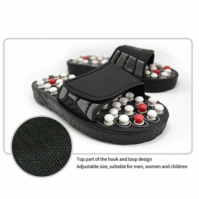 Children Acupoint Massage Slippers Sandal For Men Feet Chinese Acupressure Therapy Medical Rotating Foot Massager Shoes Unisex
