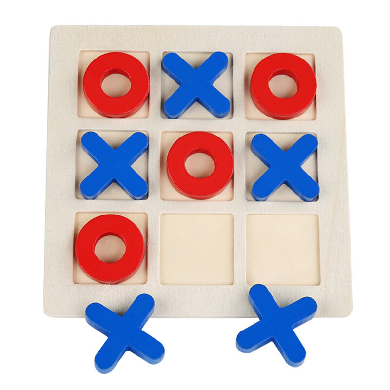 Mini Montessori giocattolo in legno scacchi gioco interazione Puzzle Training Brain Learing Early Educational Toys For Children Kids