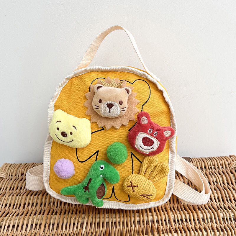 2024 spring new kindergarten mini backpack super cute baby treasure cute cartoon backpack doll go out fashionable backpack