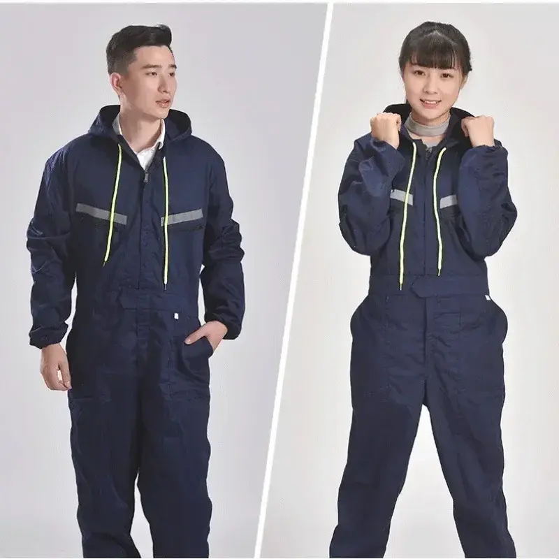 Raincoat Overalls Hood Spray Clothing Protective Clothes Paint Reflective Hooded Coveralls Working Dust-proof Safety Work