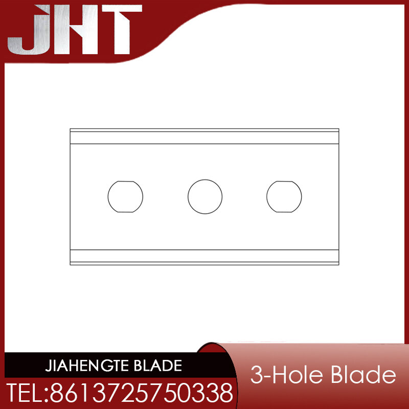Tungsten Steel 3-hole Blade Ceramic Carbon Steel 3-hole Slitting Blades For Cutting Textile of Climate Screens