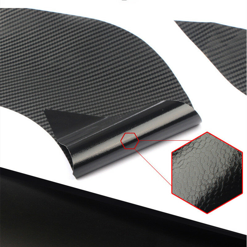 4 pezzi adesivo per portiera dell'auto copertura per graffi per lo Styling in fibra di carbonio per 3d kovova Samolepka Na Auto