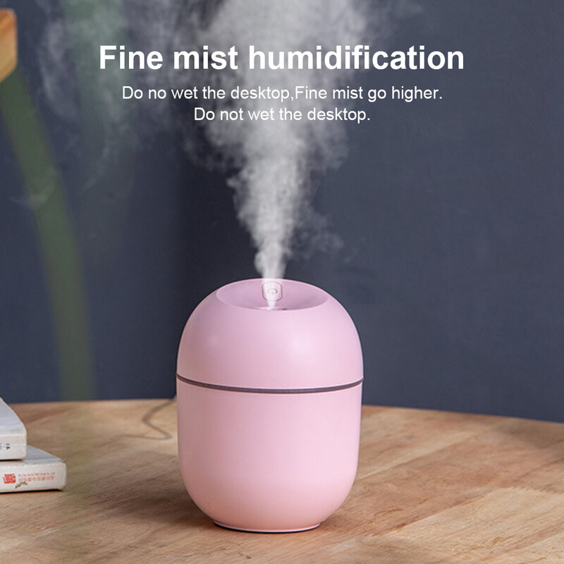 HOT NEW 220ML Humidificador Min Air Humidifier Ultrasonic Aromatherapy Diffuser Cool Mist Sprayer LED Night Lamp For Home Car