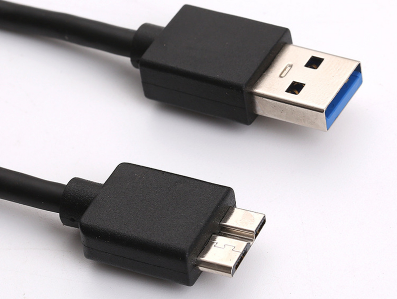 USB 3.0 Tipo A para USB 3.0 Micro B Macho Cabo Adaptador, Sincronização de Dados, Cabo para Disco Rígido Externo, HDD, Super Speed