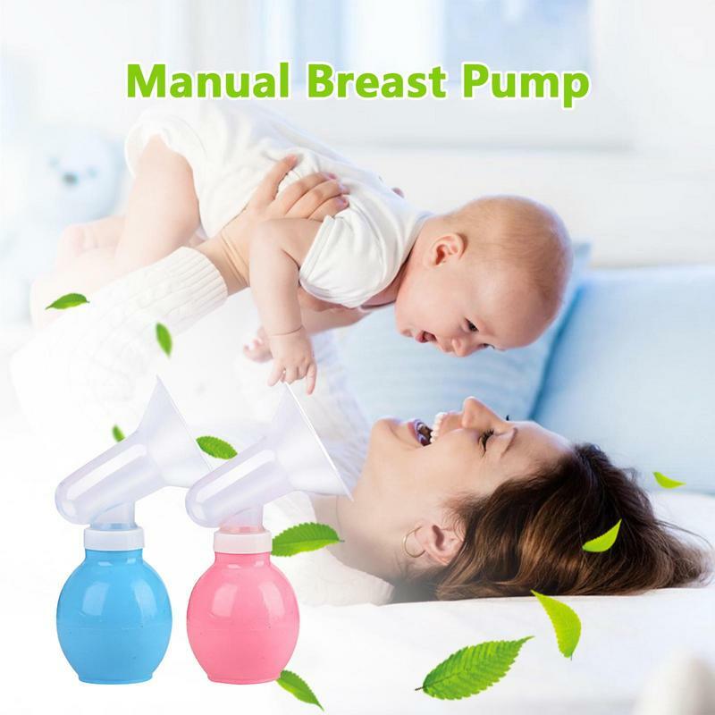 Bomba de lactancia Manual potente, succión de pezón de bebé, botellas de leche de alimentación, bomba de senos, herramienta de lactancia de silicona