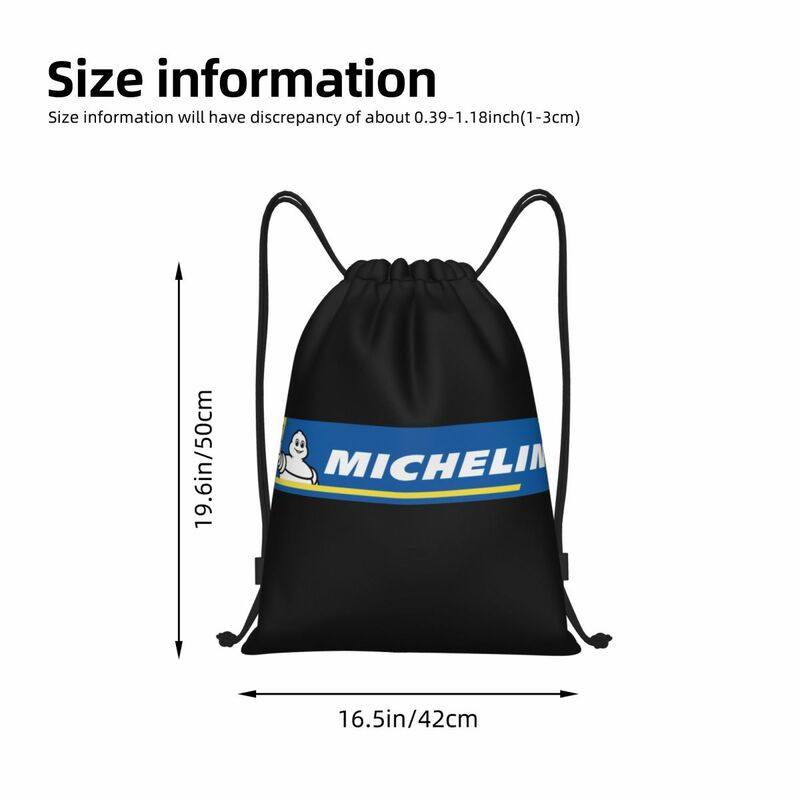 New-Michelin-Logo borse con coulisse portatili borse portaoggetti per zaino sport all'aria aperta viaggiare in palestra Yoga