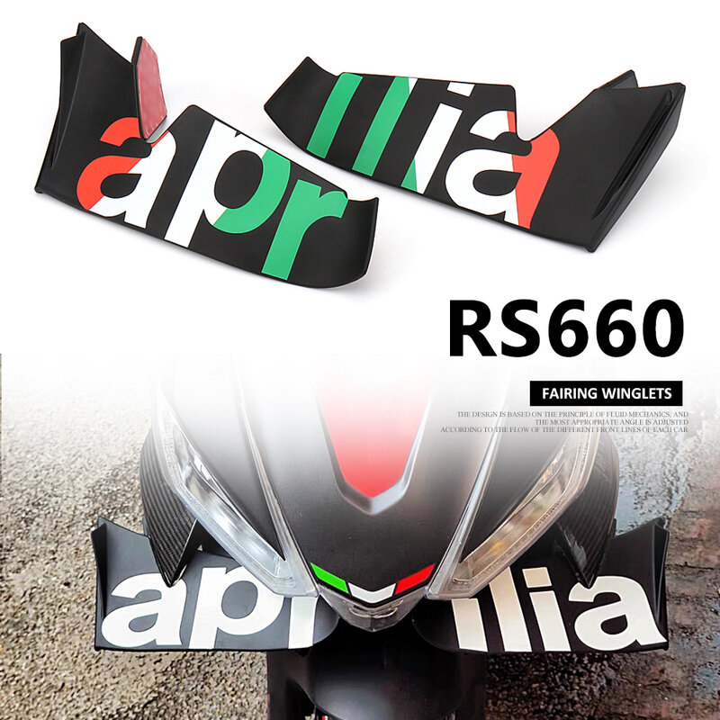 Motocicleta Kit asa aerodinâmica, Spoiler Acessórios, 5 cores, Winglet, Aprilia RS660, RS 660, Rs660, Novo