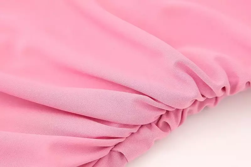 여성용 오픈 백 매듭 장식 슬림핏 플리츠 행잉 넥 미디 원피스, 레트로 민소매 여성 원피스, 2024 신상 패션