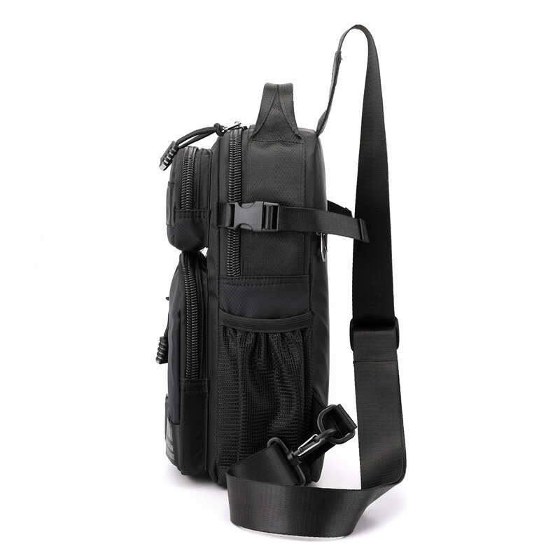 2024 Fashion Man Small Chest Bag Phone Pocket Cross Body Shoulder Fanny Pack Male Handbag Outdoor Neck Side Crossbody Gym Bags