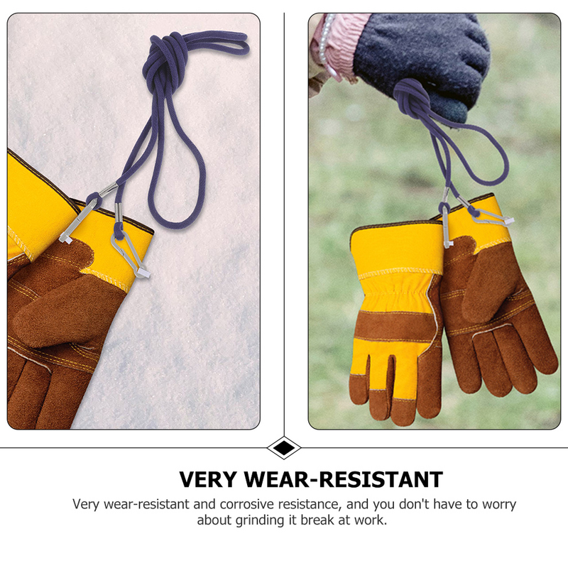 Sarung tangan Ski anak-anak musim dingin, sarung tangan pemegang tali Anti hilang untuk nilon anak-anak
