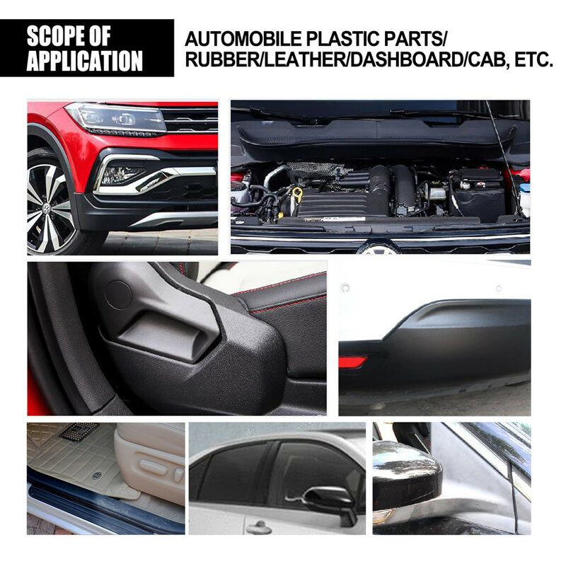 30ml carro peças de plástico recauchutagem agente cera instrumento painel refrescante auto interior plástico renovado revestimento mais limpo