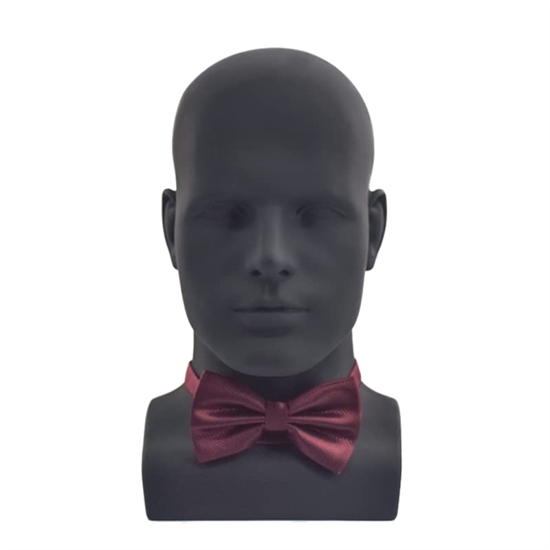 Male Mannequin Head Professional Manikin Head for Display Wigs Hats Headphone Display Stand (Matte Black)