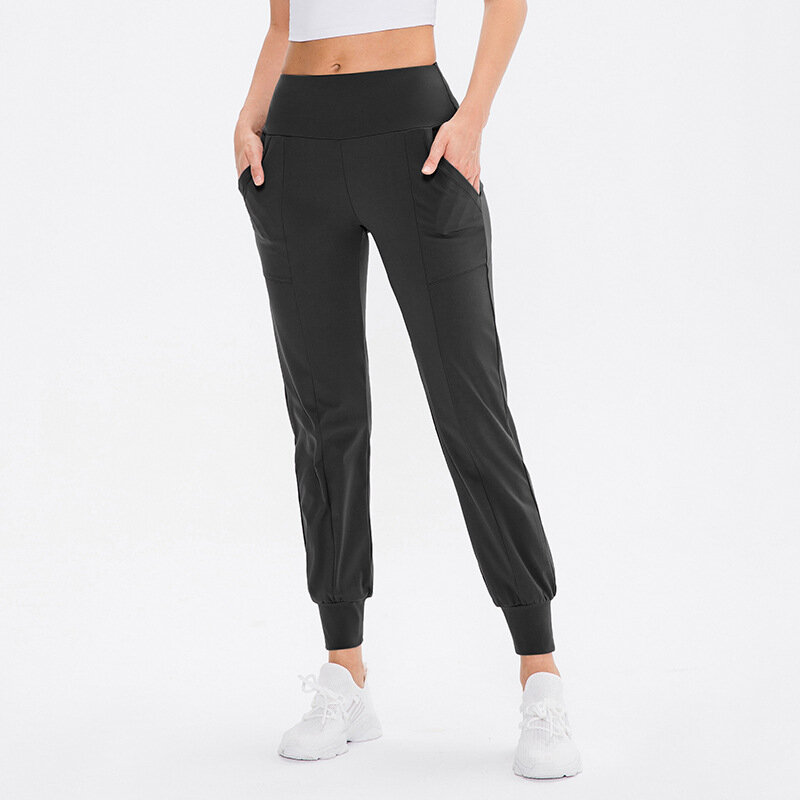 Female Full Length Trousers Soft Sportswear Yoga Pants Sports Leggings High Waist Sweatpants Bicycle Tights Ladies Gym Clothing